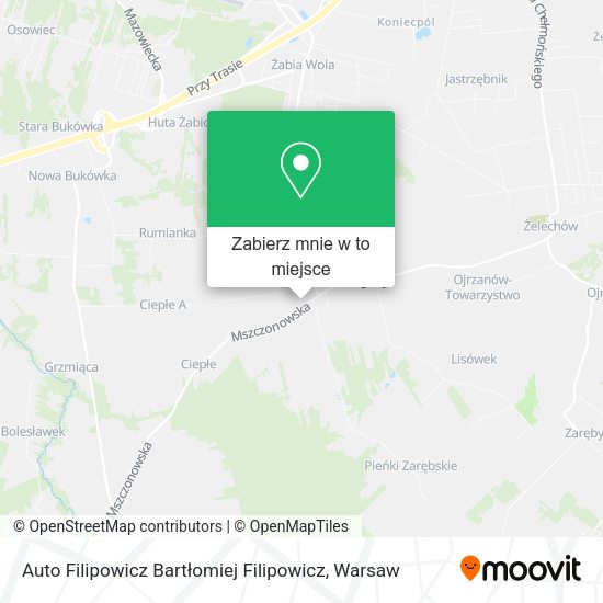 Mapa Auto Filipowicz Bartłomiej Filipowicz