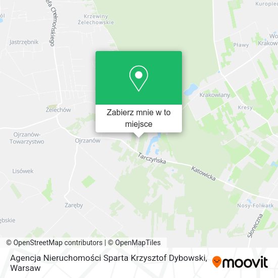 Mapa Agencja Nieruchomości Sparta Krzysztof Dybowski