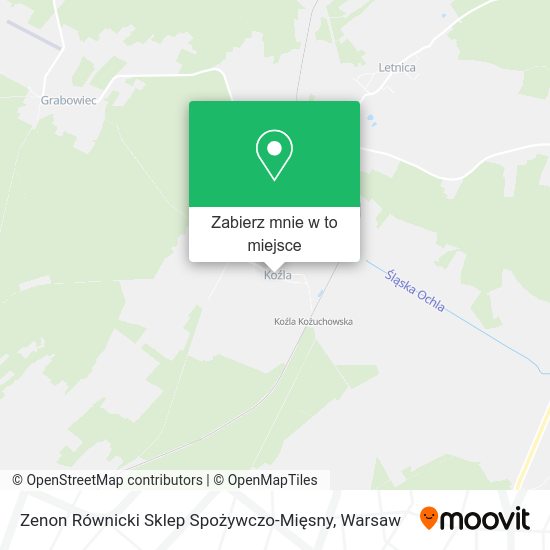 Mapa Zenon Równicki Sklep Spożywczo-Mięsny