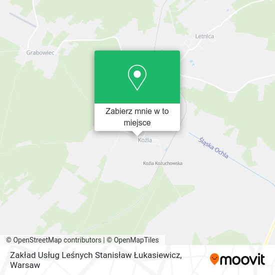 Mapa Zakład Usług Leśnych Stanisław Łukasiewicz