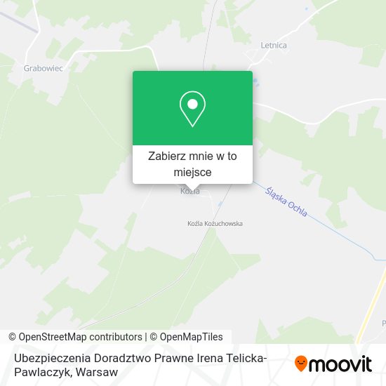 Mapa Ubezpieczenia Doradztwo Prawne Irena Telicka-Pawlaczyk