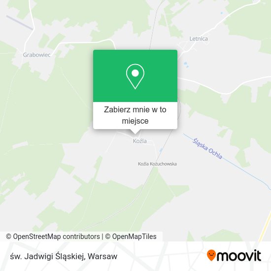 Mapa św. Jadwigi Śląskiej