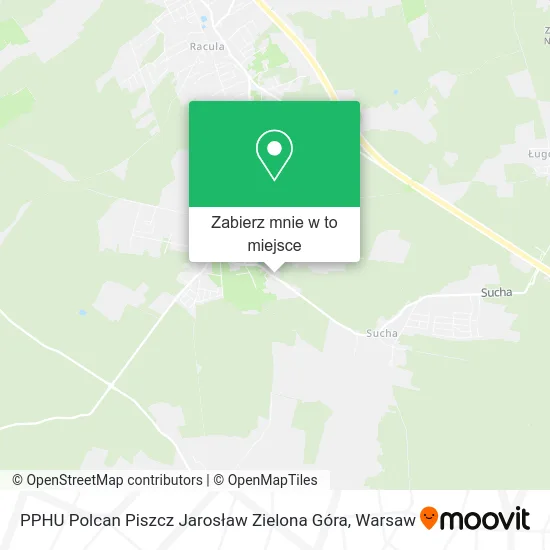 Mapa PPHU Polcan Piszcz Jarosław Zielona Góra