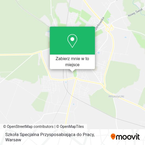 Mapa Szkoła Specjalna Przysposabiająca do Pracy