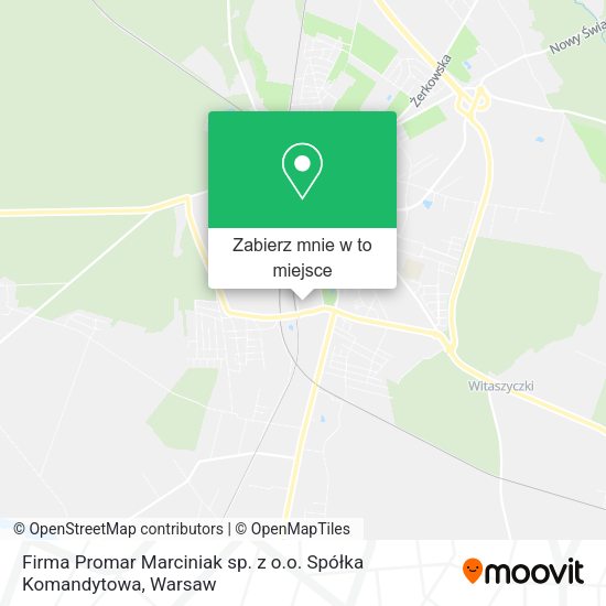 Mapa Firma Promar Marciniak sp. z o.o. Spółka Komandytowa