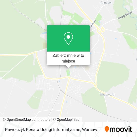 Mapa Pawełczyk Renata Usługi Informatyczne