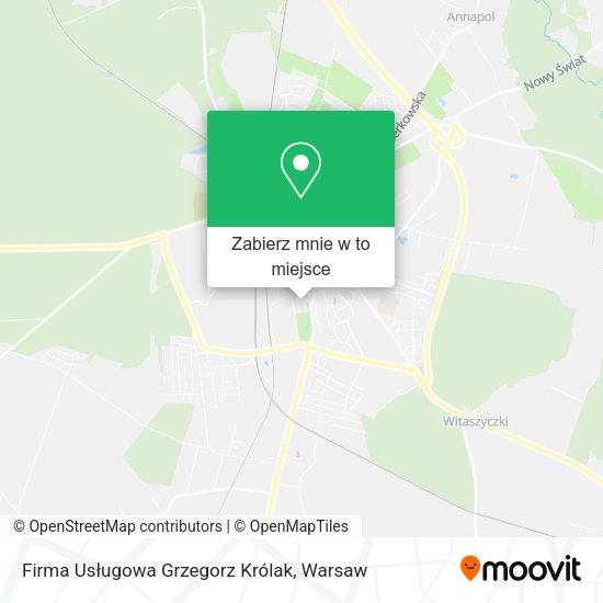 Mapa Firma Usługowa Grzegorz Królak