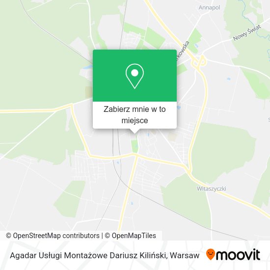 Mapa Agadar Usługi Montażowe Dariusz Kiliński