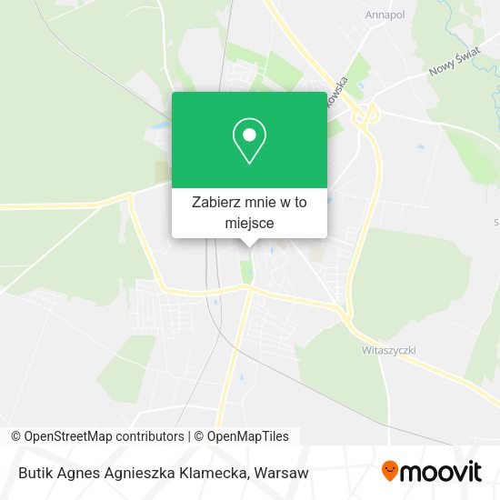 Mapa Butik Agnes Agnieszka Klamecka