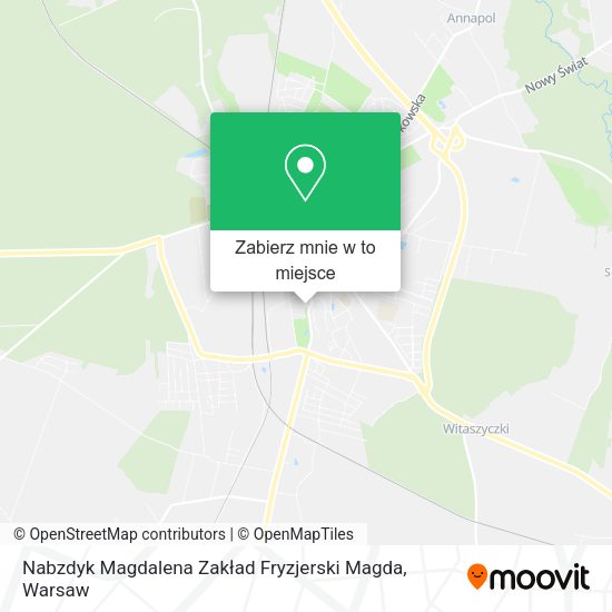 Mapa Nabzdyk Magdalena Zakład Fryzjerski Magda