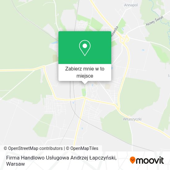 Mapa Firma Handlowo Usługowa Andrzej Łapczyński