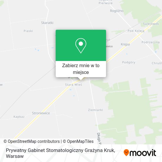 Mapa Prywatny Gabinet Stomatologiczny Grażyna Kruk