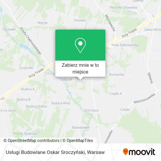 Mapa Usługi Budowlane Oskar Sroczyński