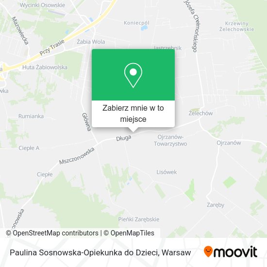 Mapa Paulina Sosnowska-Opiekunka do Dzieci