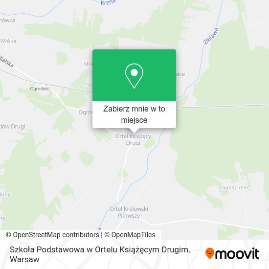 Mapa Szkoła Podstawowa w Ortelu Książęcym Drugim