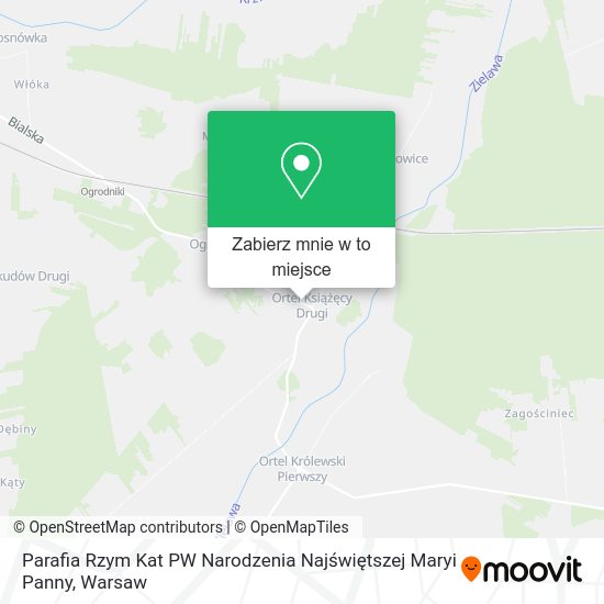 Mapa Parafia Rzym Kat PW Narodzenia Najświętszej Maryi Panny