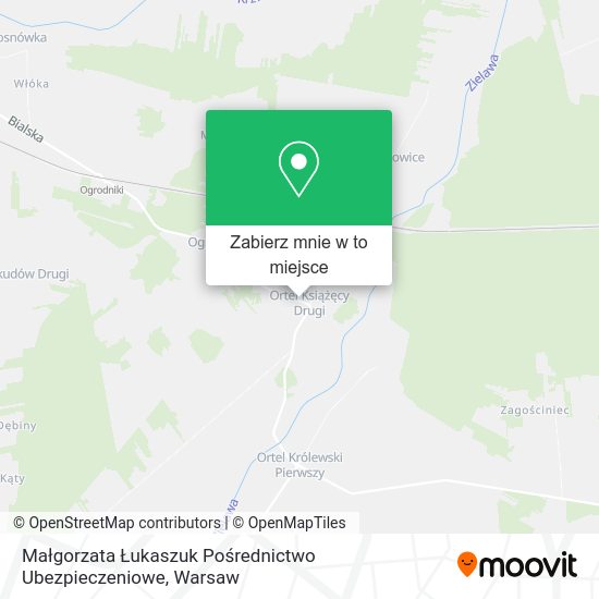 Mapa Małgorzata Łukaszuk Pośrednictwo Ubezpieczeniowe