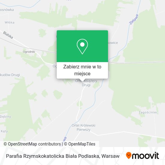 Mapa Parafia Rzymskokatolicka Biała Podlaska