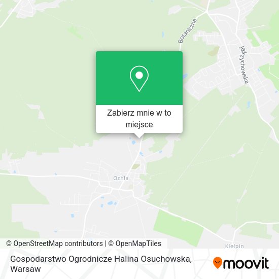 Mapa Gospodarstwo Ogrodnicze Halina Osuchowska