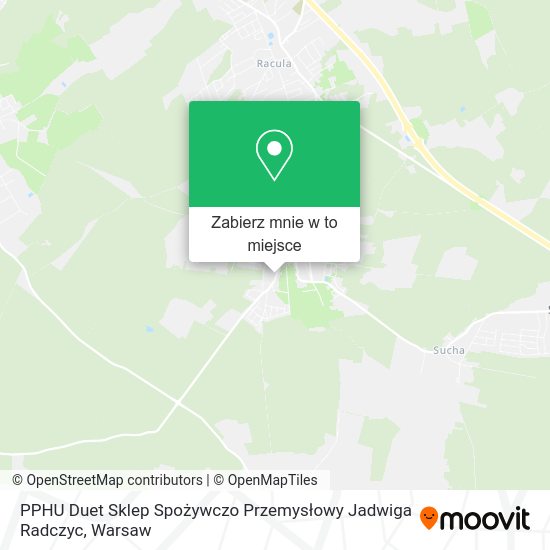 Mapa PPHU Duet Sklep Spożywczo Przemysłowy Jadwiga Radczyc