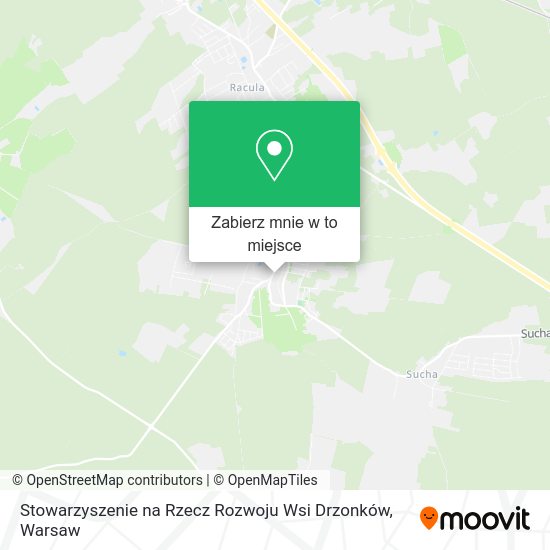 Mapa Stowarzyszenie na Rzecz Rozwoju Wsi Drzonków