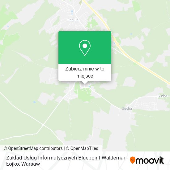 Mapa Zakład Usług Informatycznych Bluepoint Waldemar Łojko