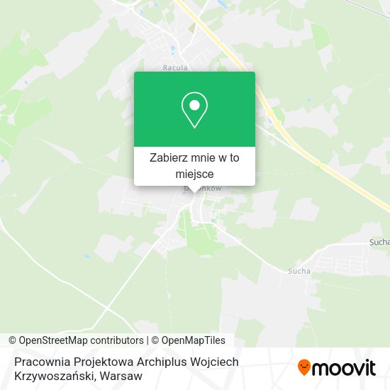 Mapa Pracownia Projektowa Archiplus Wojciech Krzywoszański