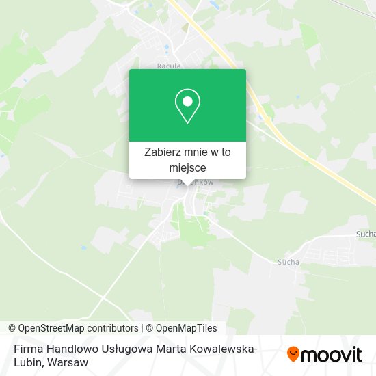 Mapa Firma Handlowo Usługowa Marta Kowalewska-Lubin