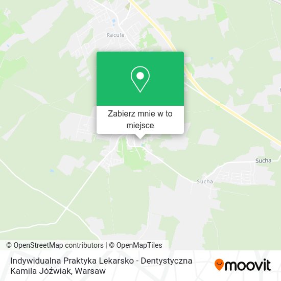 Mapa Indywidualna Praktyka Lekarsko - Dentystyczna Kamila Jóźwiak