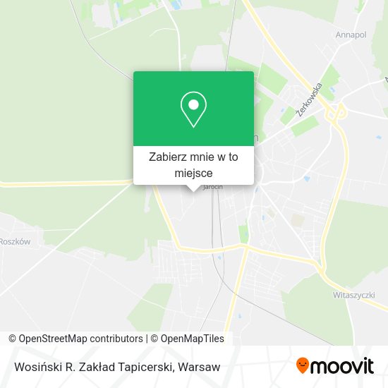 Mapa Wosiński R. Zakład Tapicerski