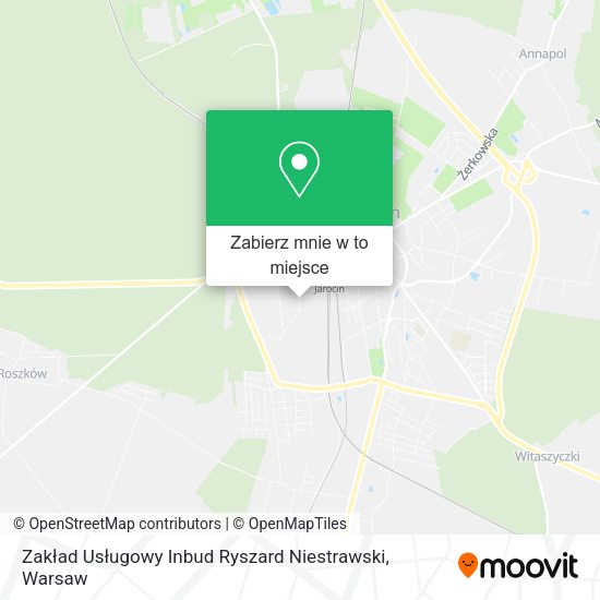 Mapa Zakład Usługowy Inbud Ryszard Niestrawski