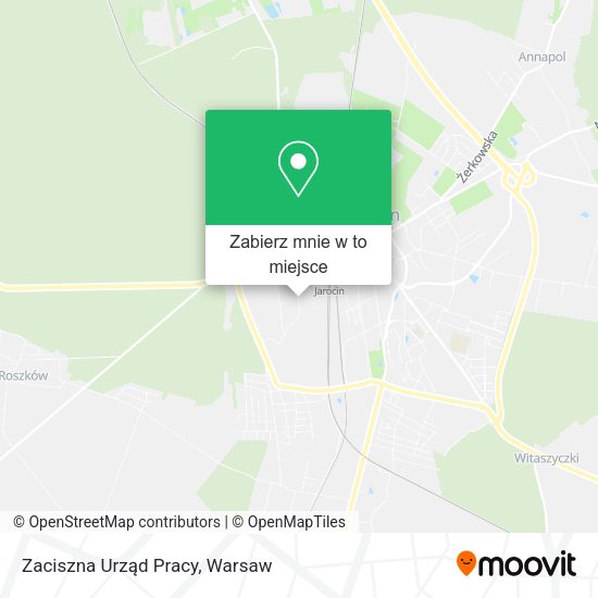 Mapa Zaciszna Urząd Pracy