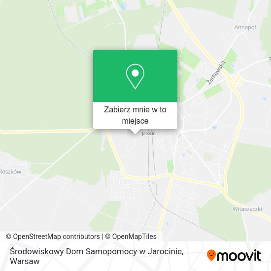 Mapa Środowiskowy Dom Samopomocy w Jarocinie