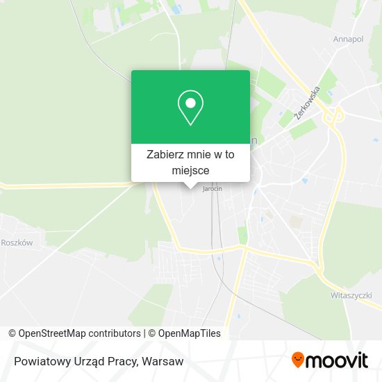 Mapa Powiatowy Urząd Pracy