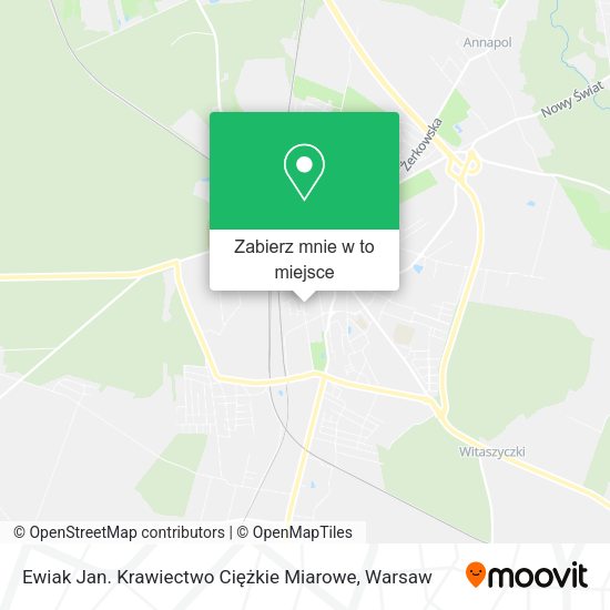 Mapa Ewiak Jan. Krawiectwo Ciężkie Miarowe