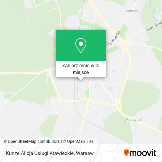 Mapa Kunze Alicja Usługi Krawieckie