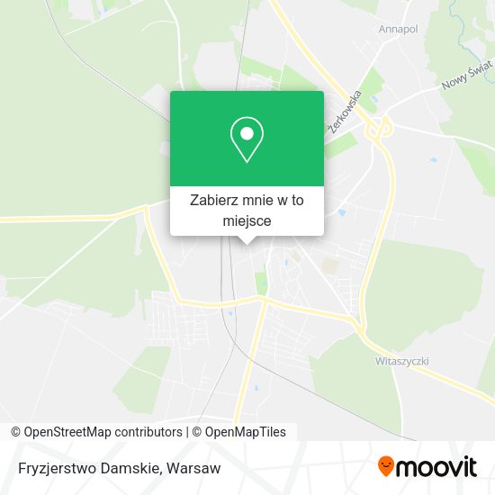 Mapa Fryzjerstwo Damskie