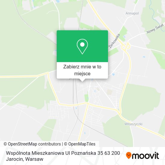 Mapa Wspólnota Mieszkaniowa Ul Poznańska 35 63 200 Jarocin