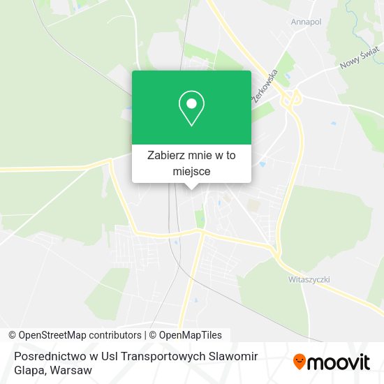 Mapa Posrednictwo w Usl Transportowych Slawomir Glapa