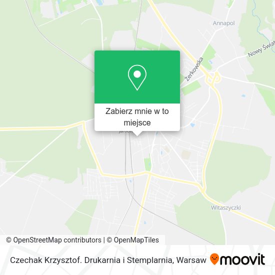 Mapa Czechak Krzysztof. Drukarnia i Stemplarnia