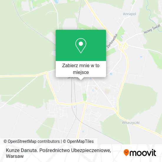 Mapa Kunze Danuta. Pośrednictwo Ubezpieczeniowe