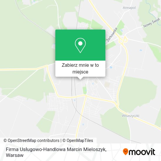 Mapa Firma Usługowo-Handlowa Marcin Mieloszyk