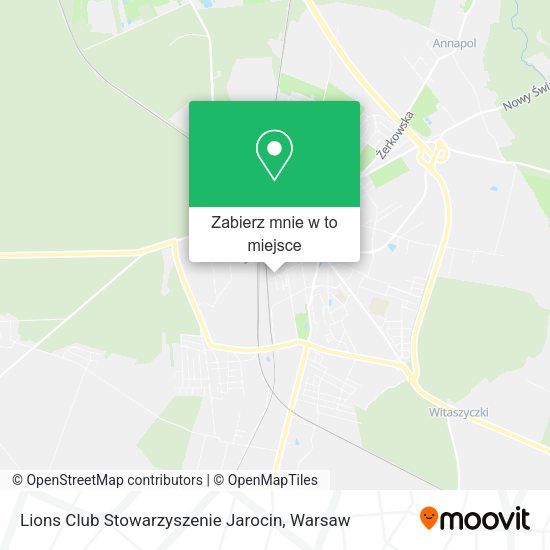 Mapa Lions Club Stowarzyszenie Jarocin