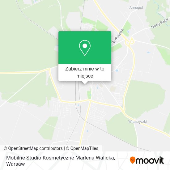 Mapa Mobilne Studio Kosmetyczne Marlena Walicka