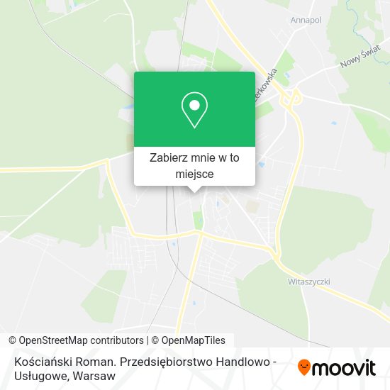 Mapa Kościański Roman. Przedsiębiorstwo Handlowo - Usługowe