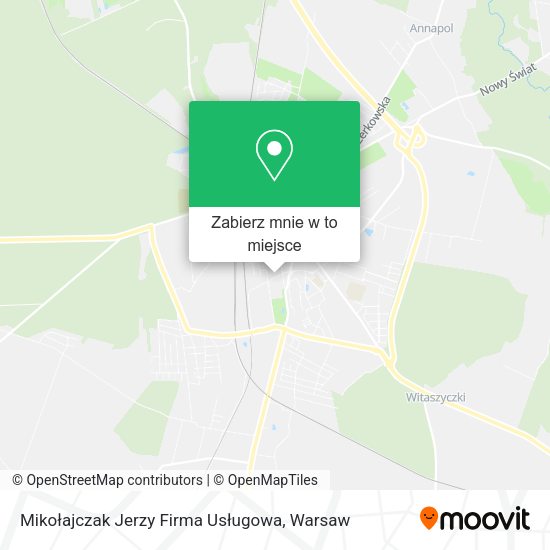 Mapa Mikołajczak Jerzy Firma Usługowa