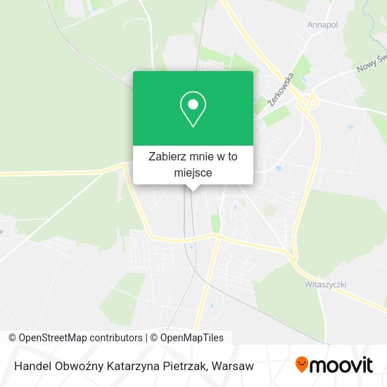 Mapa Handel Obwoźny Katarzyna Pietrzak