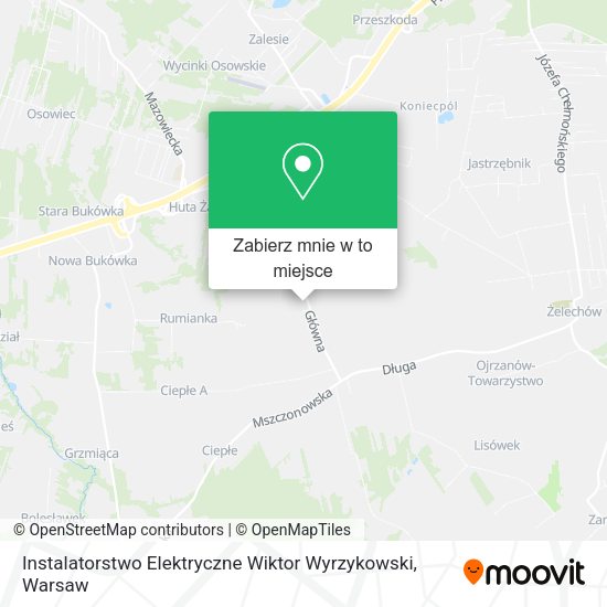 Mapa Instalatorstwo Elektryczne Wiktor Wyrzykowski