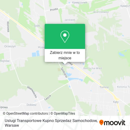 Mapa Uslugi Transportowe Kupno Sprzedaz Samochodow