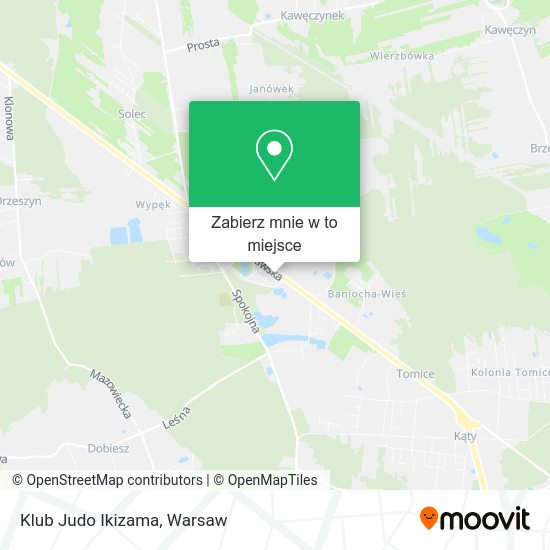 Mapa Klub Judo Ikizama